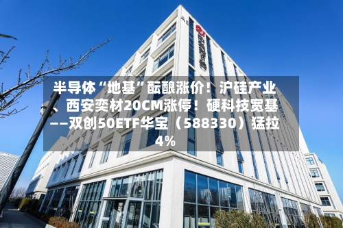 半导体“地基”酝酿涨价！沪硅产业、西安奕材20CM涨停！硬科技宽基——双创50ETF华宝（588330）猛拉4%