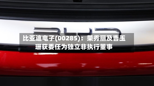 比亚迪电子(00285)：荣秀丽及曹玉珊获委任为独立非执行董事