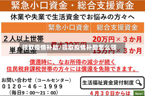领取疫情补助/领取疫情补助怎么领