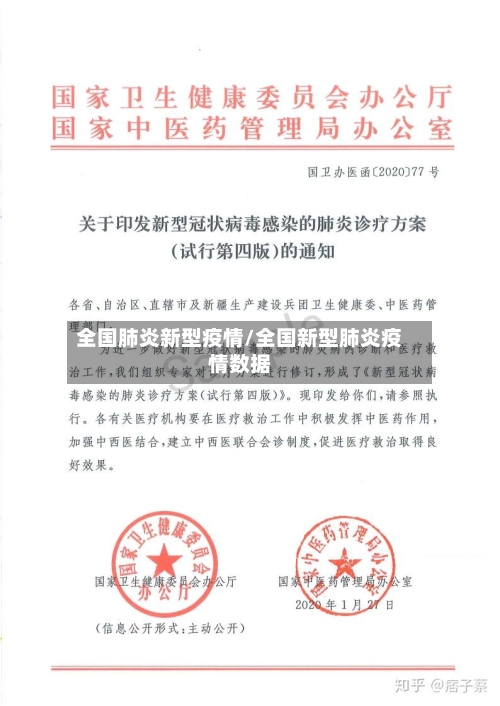 全国肺炎新型疫情/全国新型肺炎疫情数据
