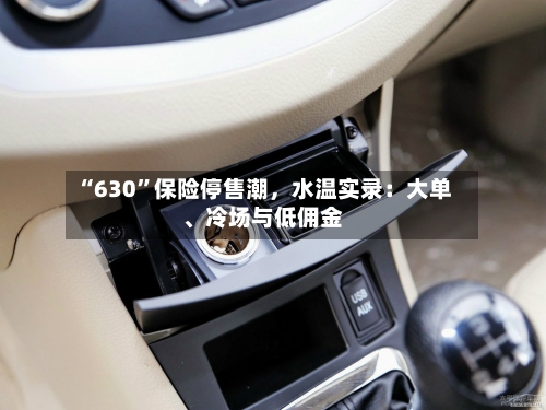 “630”保险停售潮,水温实录:大单、冷场与低佣金