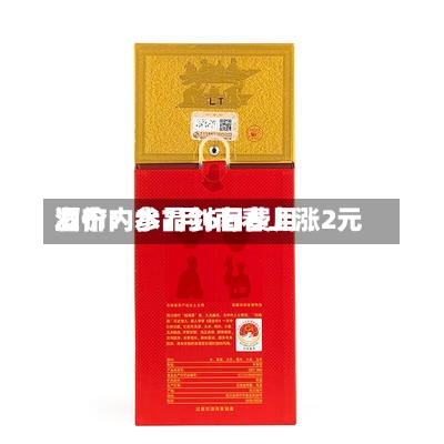 酒价内参7月6日费用
发布:水晶剑南春上涨2元