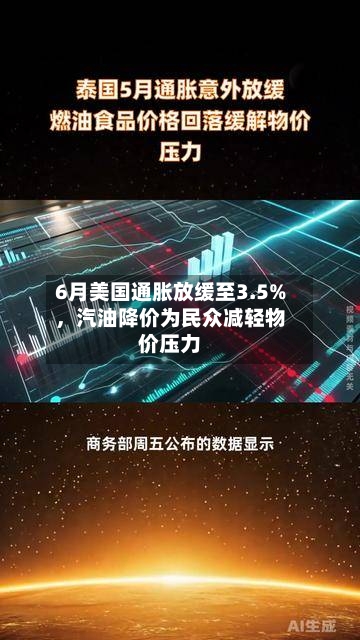 6月美国通胀放缓至3.5%,汽油降价为民众减轻物价压力